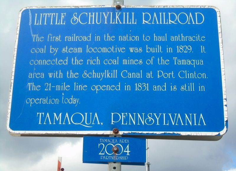 Little Schuylkill Railroad Marker image. Click for full size.