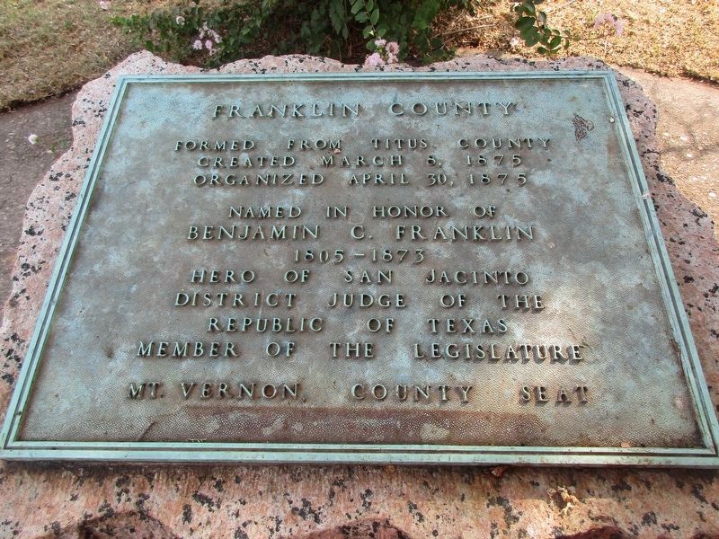 Franklin County Marker image. Click for full size.
