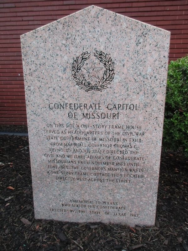 Confederate Capitol of Missouri Marker image. Click for full size.