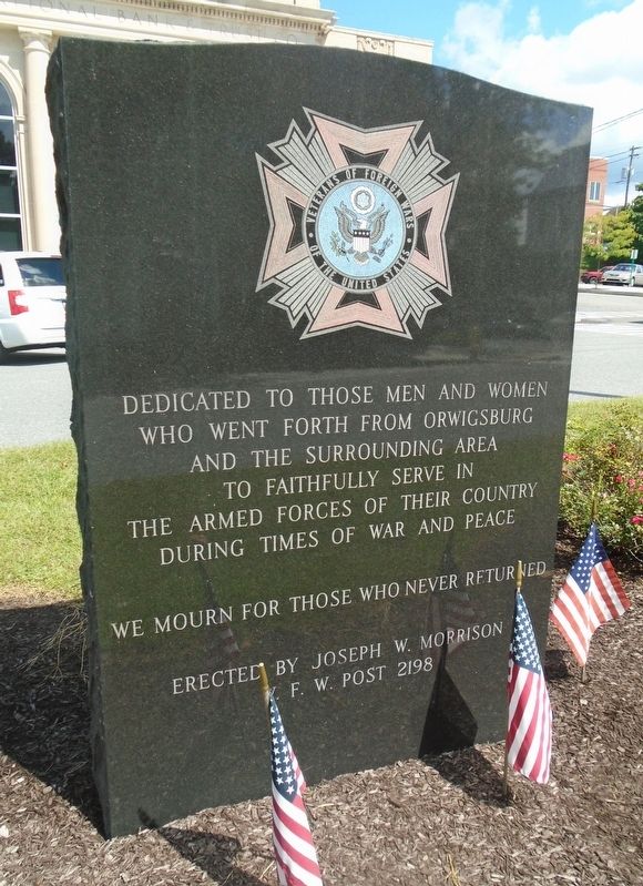 Veterans Memorial. Click for full size. Veterans Memorial image. Click for full size.