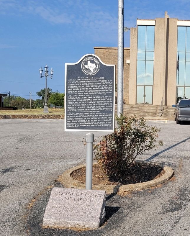 Jacksonville College Marker image. Click for full size.