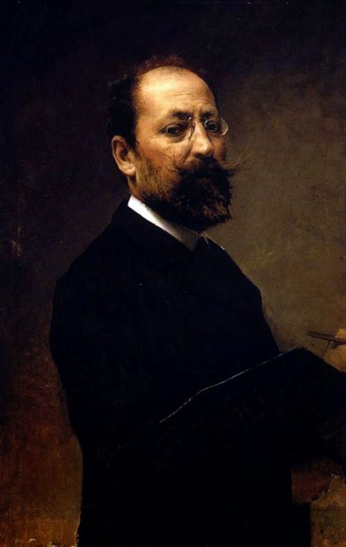 Jose Maria Fenollera e Ib��ez self-portrait image. Click for full size.