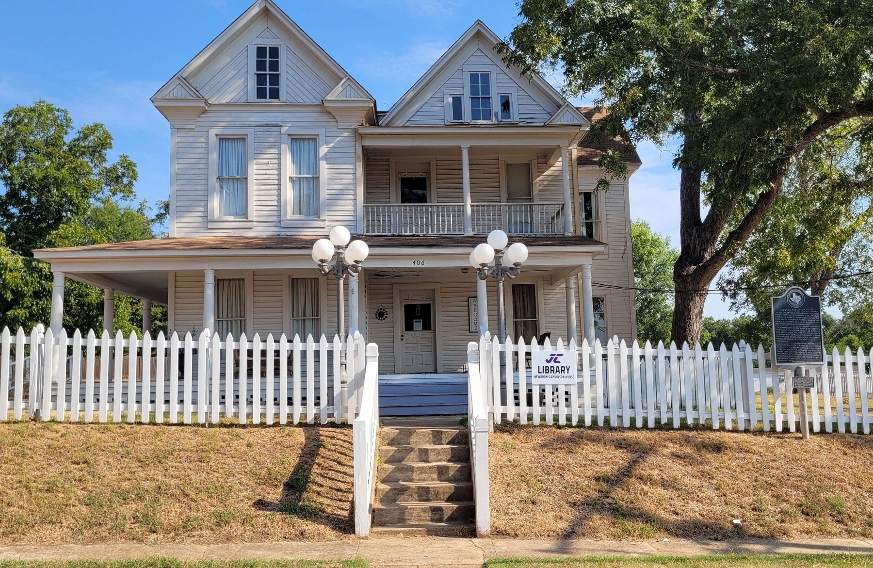 The Newburn-Rawlinson House and Marker image. Click for full size.