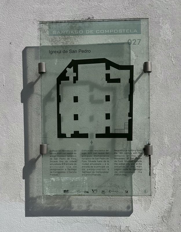 Igrexa de San Pedro / Church of San Pedro Marker image. Click for full size.