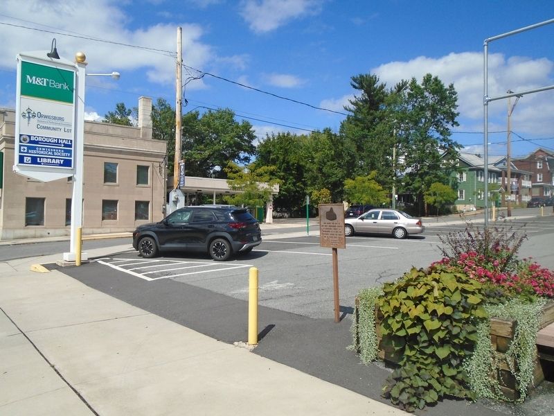 Site of First Schuylkill County Courthouse Marker image. Click for full size.