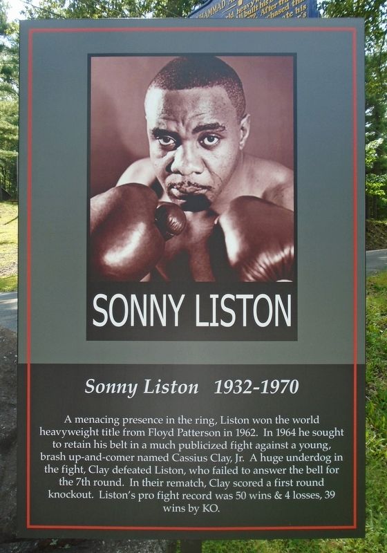 Sonny Liston Marker. Click for full size. Sonny Liston Marker image. Click for full size.