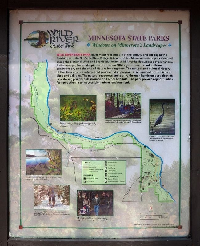 Wild River State Park Marker. Click for full size. Wild River State Park Marker image. Click for full size.