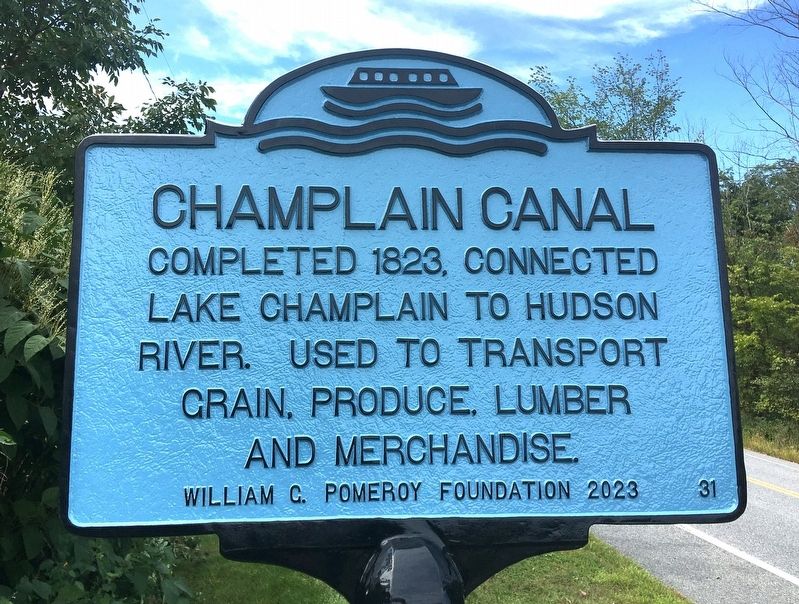 Champlain Canal Marker image. Click for full size.