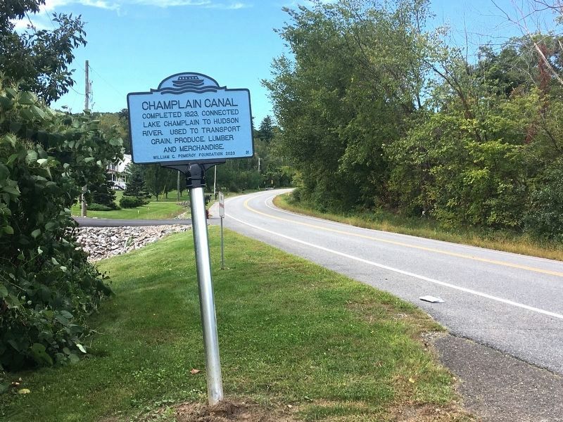 Champlain Canal Marker image. Click for full size.