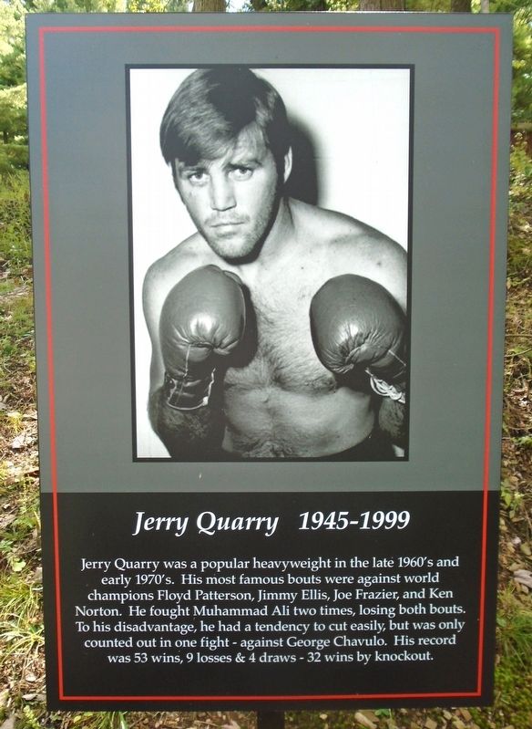 Jerry Quarry Marker image. Click for full size.