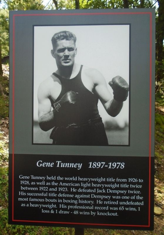 Gene Tunney Marker image. Click for full size.