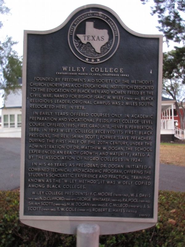 Wiley College Marker image. Click for full size.