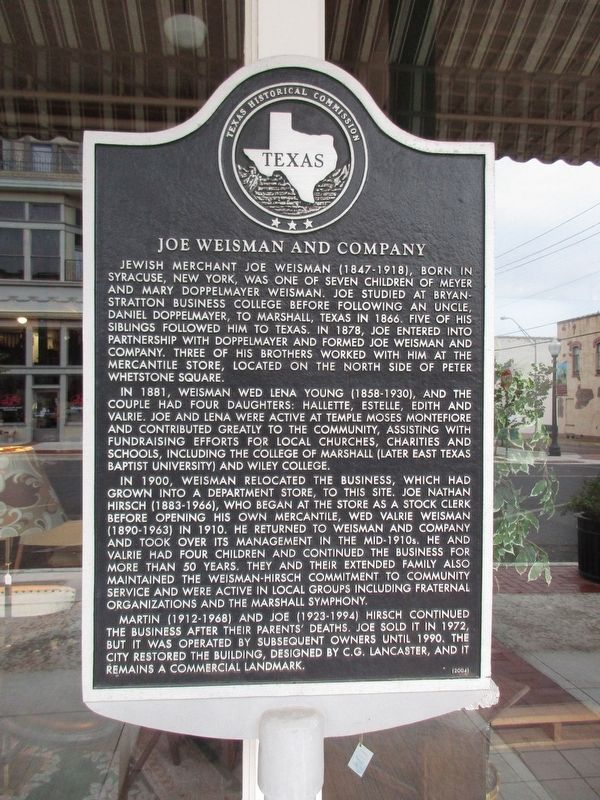 Joe Weisman and Company Marker. Click for full size. Joe Weisman and Company Marker image. Click for full size.