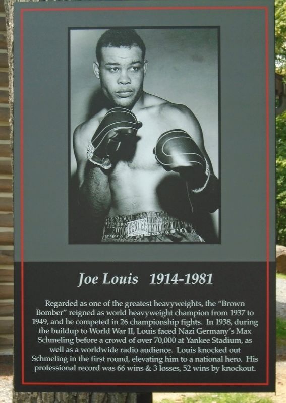 Joe Louis Marker. Click for full size. Joe Louis Marker image. Click for full size.