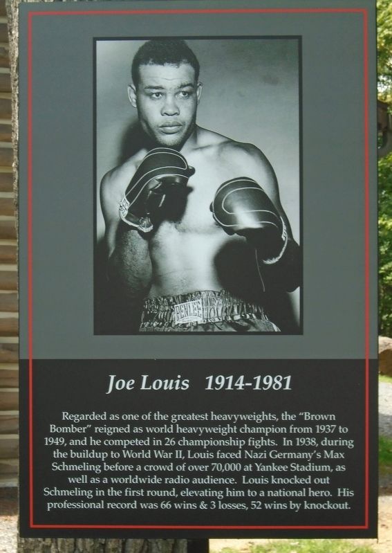 Joe Louis Marker image. Click for full size.