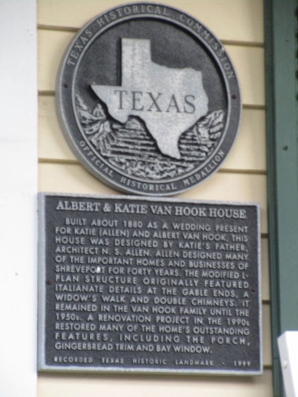 Albert & Katie Van Hook House Marker. Click for full size. Albert & Katie Van Hook House Marker image. Click for full size.