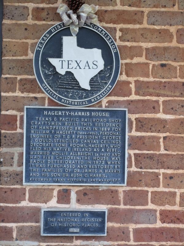 Hagerty-Harris House Marker image. Click for full size.