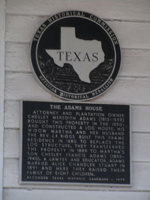 The Adams House Marker image. Click for full size.