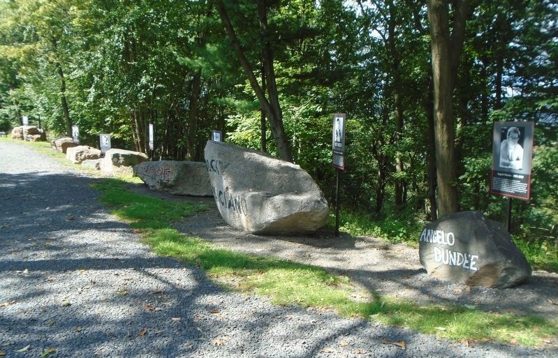 Markers Along Path North of Fighter's Heaven Gym. Click for full size. Markers Along Path North of Fighter's Heaven Gym image. Click for full size.