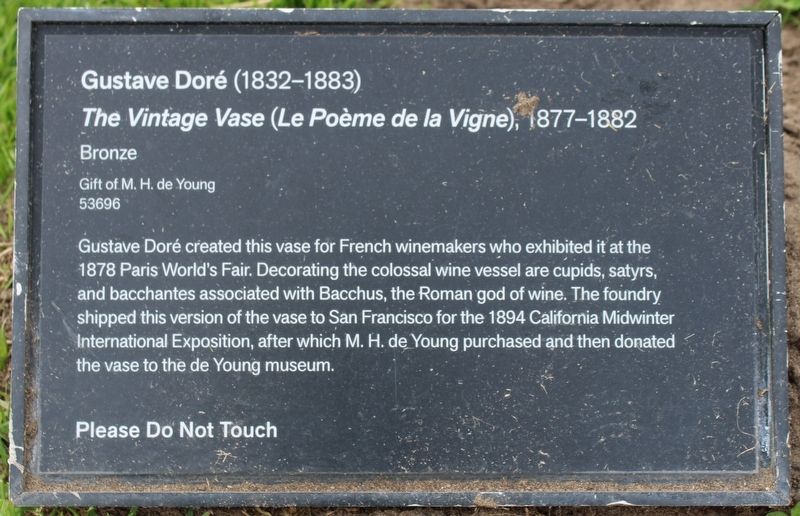 The Vintage Vase (Le Po่me de la Vigne) Marker. Click for full size. The Vintage Vase (Le Po่me de la Vigne) Marker image. Click for full size.