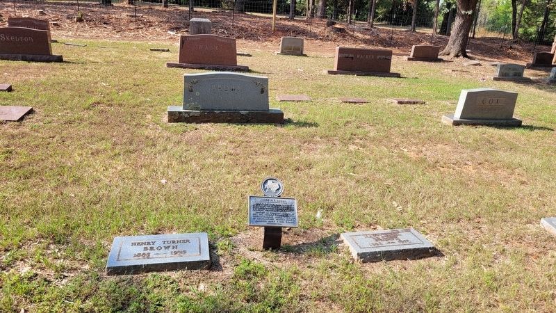 The Judge H.T. Brown Marker and Gravestone. Click for full size. The Judge H.T. Brown Marker and Gravestone image. Click for full size.