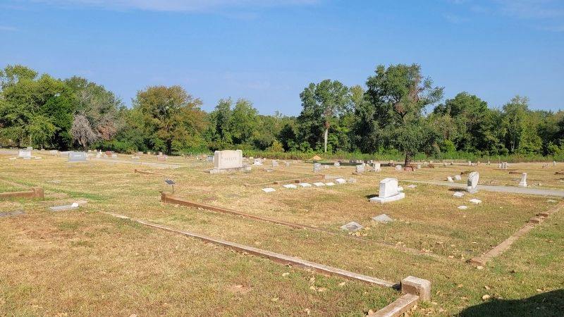 The view of the Thomas Jefferson Dean Marker in the cemetery image. Click for full size.