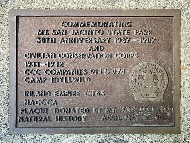 Civilian Conservation Corps Marker image. Click for full size.