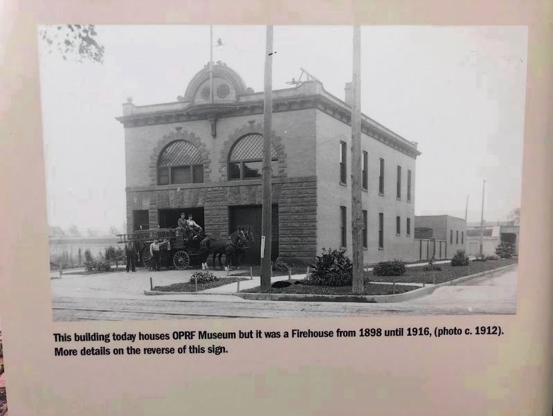 Cicero firehouse, circa 1912. Click for full size. Cicero firehouse, circa 1912 image. Click for full size.