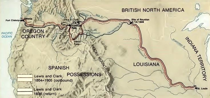 Lewis and Clark Expedition image. Click for full size.