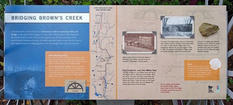 Bridging Brown's Creek Marker image. Click for full size.