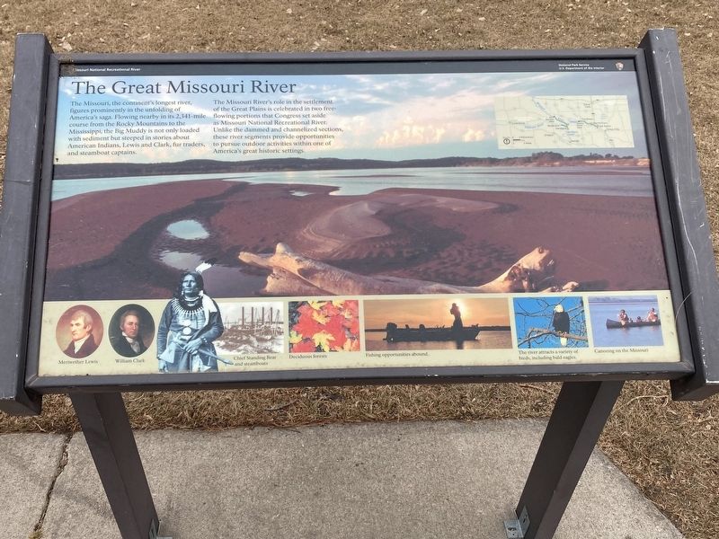 The Great Missouri River Marker. Click for full size. The Great Missouri River Marker image. Click for full size.