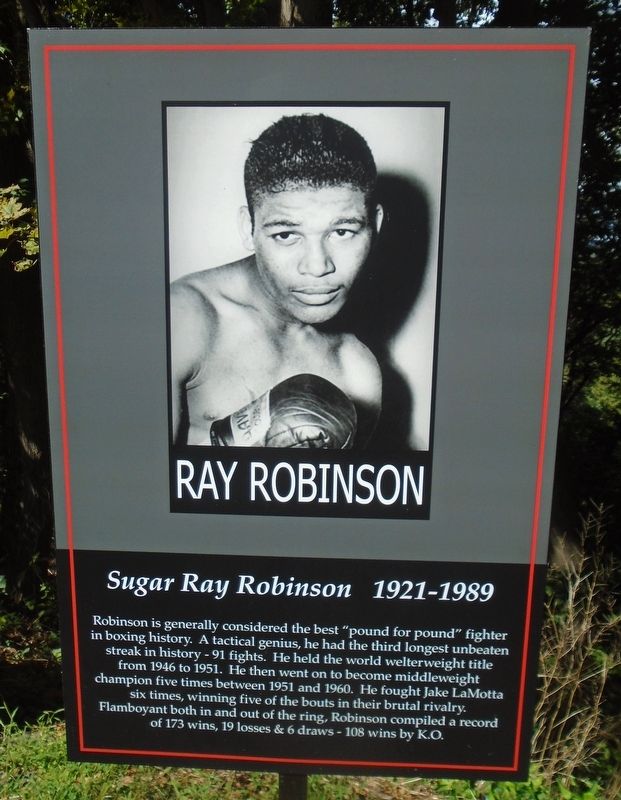 Sugar Ray Robinson Marker image. Click for full size.