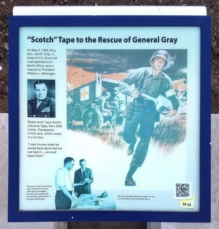 "Scotch" Tape to the Rescue of General Gray Marker image. Click for full size.