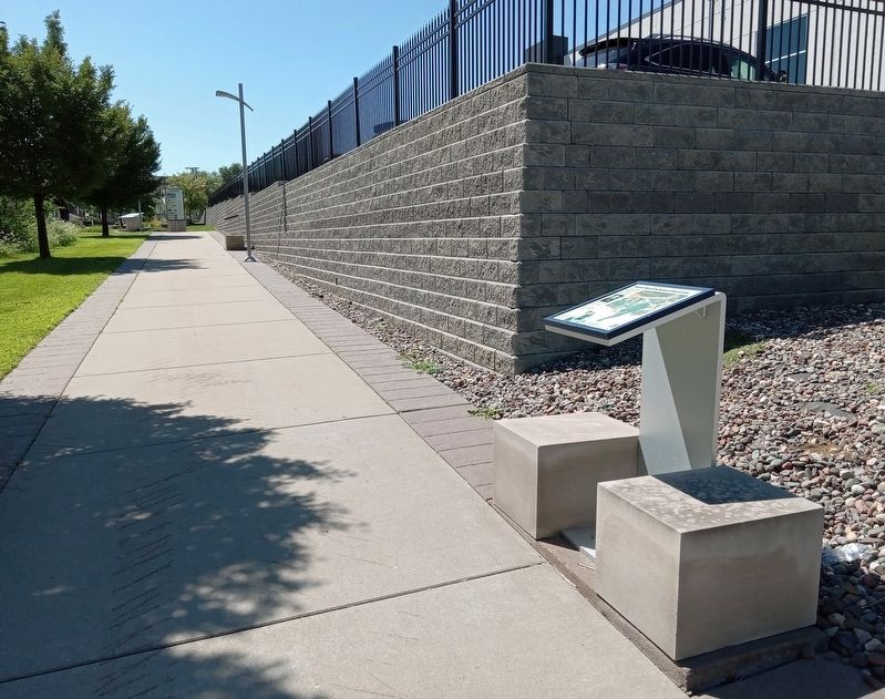 "Scotch" Tape to the Rescue of General Gray Marker along the walkway north of the Beacon Bluff plaza. Click for full size. "Scotch" Tape to the Rescue of General Gray Marker along the walkway north of the Beacon Bluff plaza image. Click for full size.