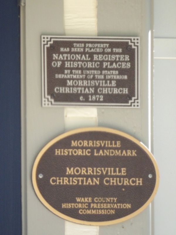 Morrisville Christian Church Marker. Click for full size. Morrisville Christian Church Marker image. Click for full size.