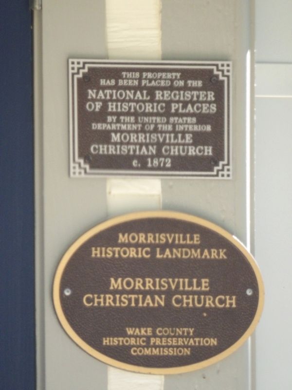Morrisville Christian Church Marker image. Click for full size.