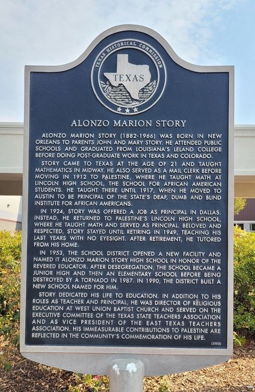 Alonzo Marion Story Marker image. Click for full size.