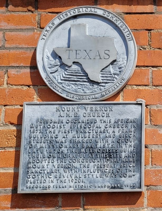 Mount Vernon A.M.E. Church Marker. Click for full size. Mount Vernon A.M.E. Church Marker image. Click for full size.
