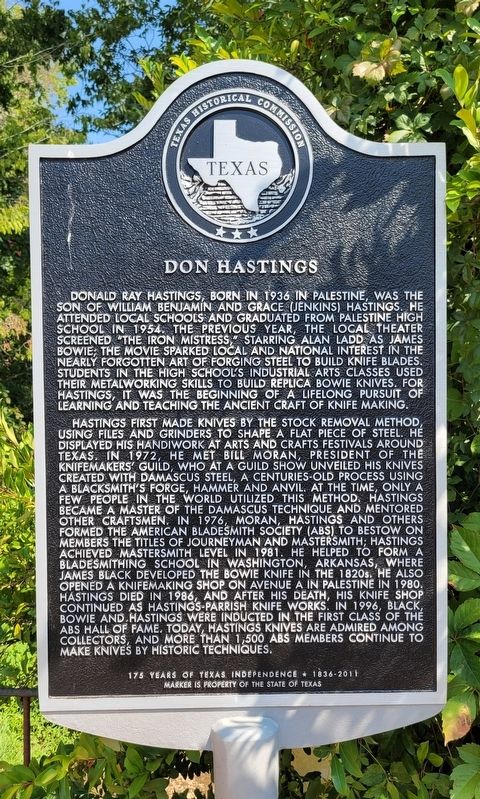 Don Hastings Marker image. Click for full size.