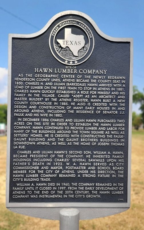 Site of Hawn Lumber Company Marker image. Click for full size.