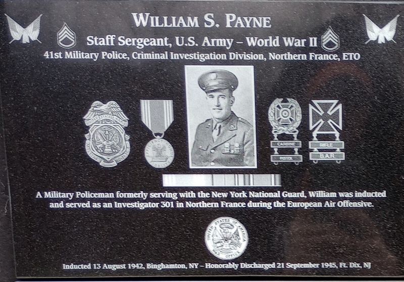 William S. Payne Marker image. Click for full size.