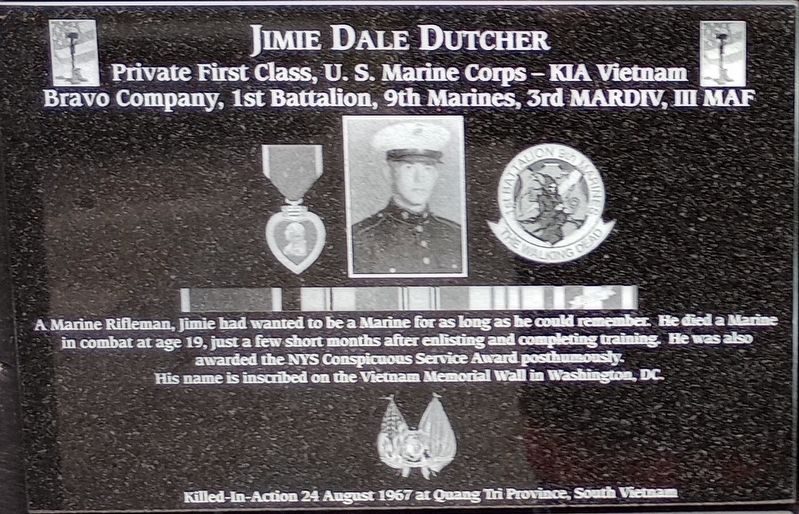 Jimie Dale Dutcher Marker image. Click for full size.