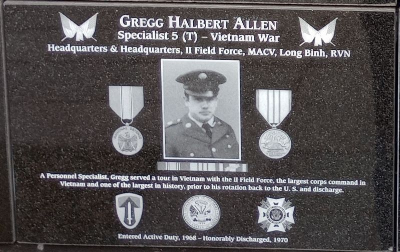 Gregg Halbert Allen Marker image. Click for full size.
