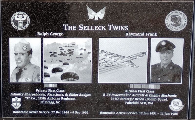 The Selleck Twins Marker image. Click for full size.