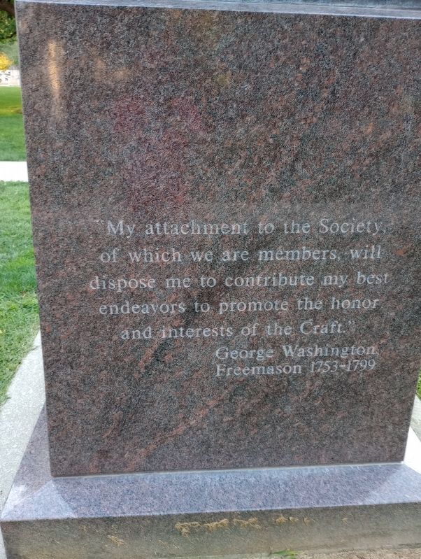 George Washington Marker image. Click for full size.