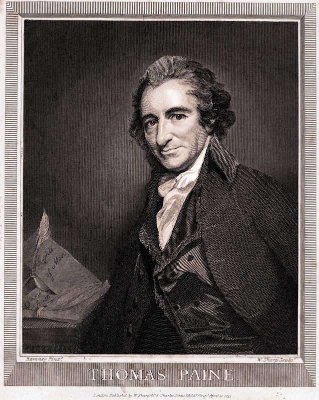 Thomas Paine<br>Published by William Sharp, 1793. image. Click for full size.