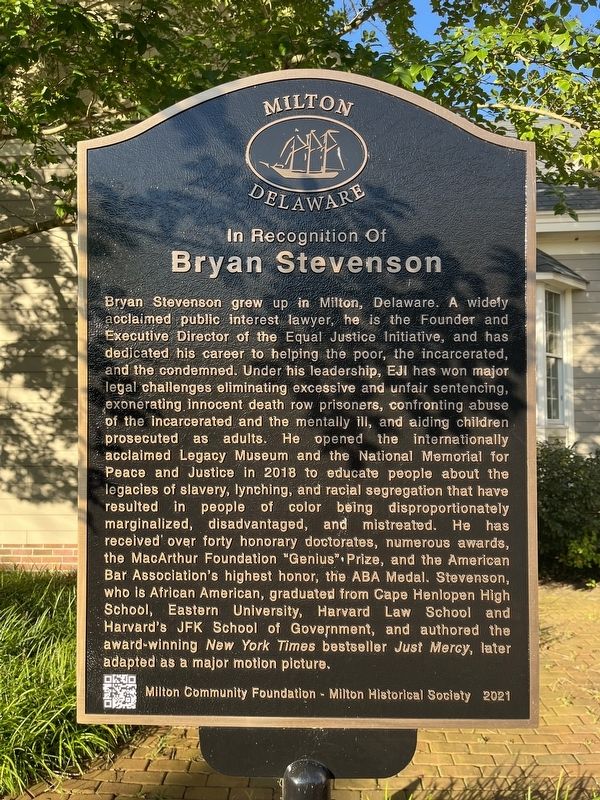 In Recognition Of Bryan Stevenson Marker image. Click for full size.