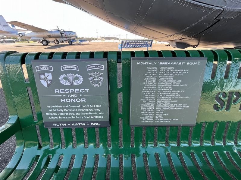 Special Ops Memorial (left two plaques) image. Click for full size.
