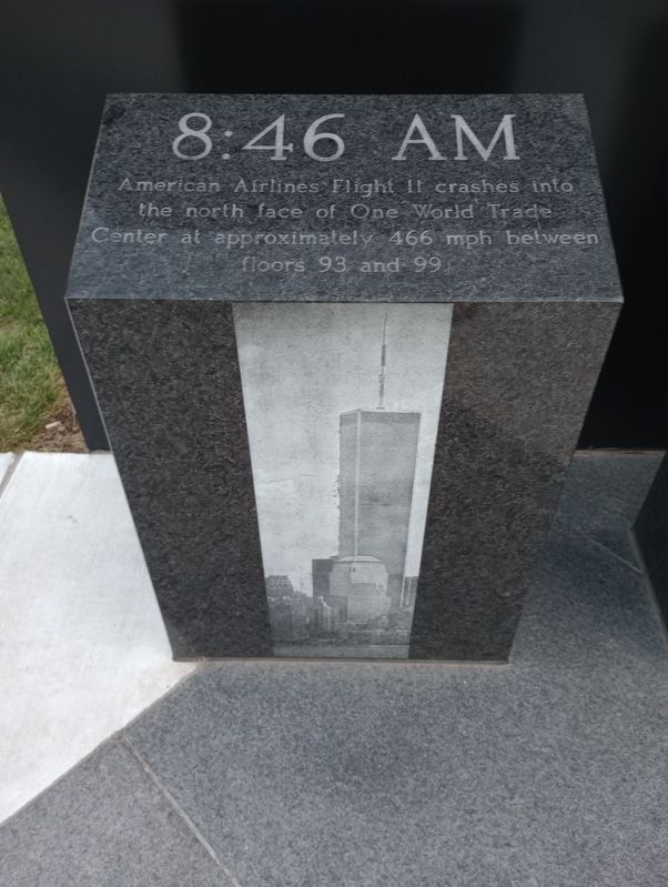 The Indiana 9/11 Memorial Marker image. Click for full size.