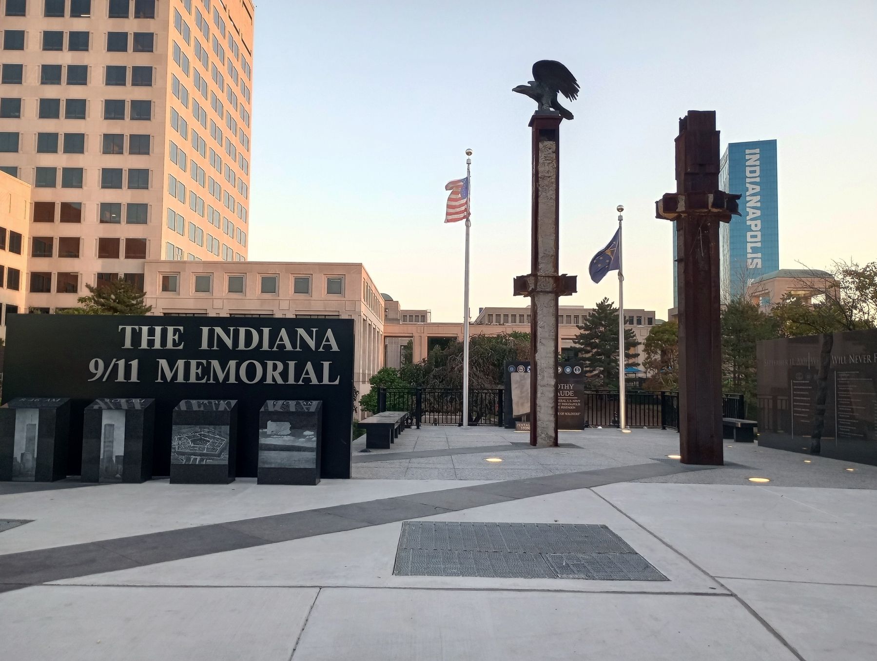 The Indiana 9/11 Memorial image. Click for full size.